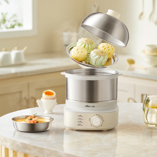 Bear ZDQ-Y14F3 egg cooker small stainless steel multifunctional egg steamer timing automatic power off egg cooker