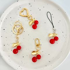 韓国版k金色の葉の桜の包みのペンダントの合金の部品のdiyの手作りのペンダントの愛のハート型のキーホルダー