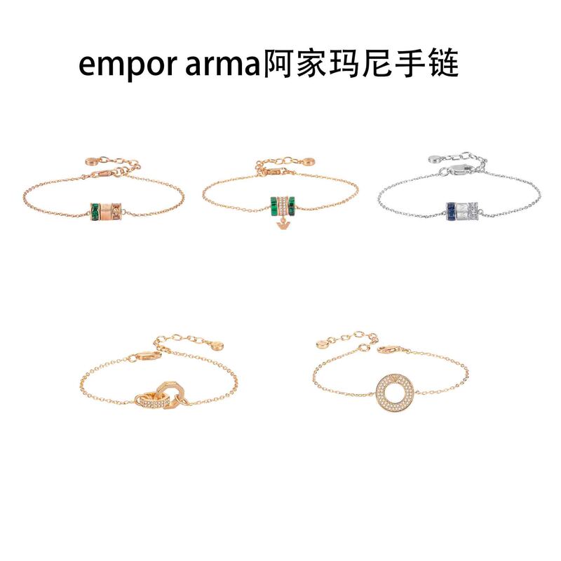 Ajiama Crystal Fortune Bead Triple Ring Bracelet for Women Rose Gold Endless Love Double Ring Jewelry Cross-Border Accessories