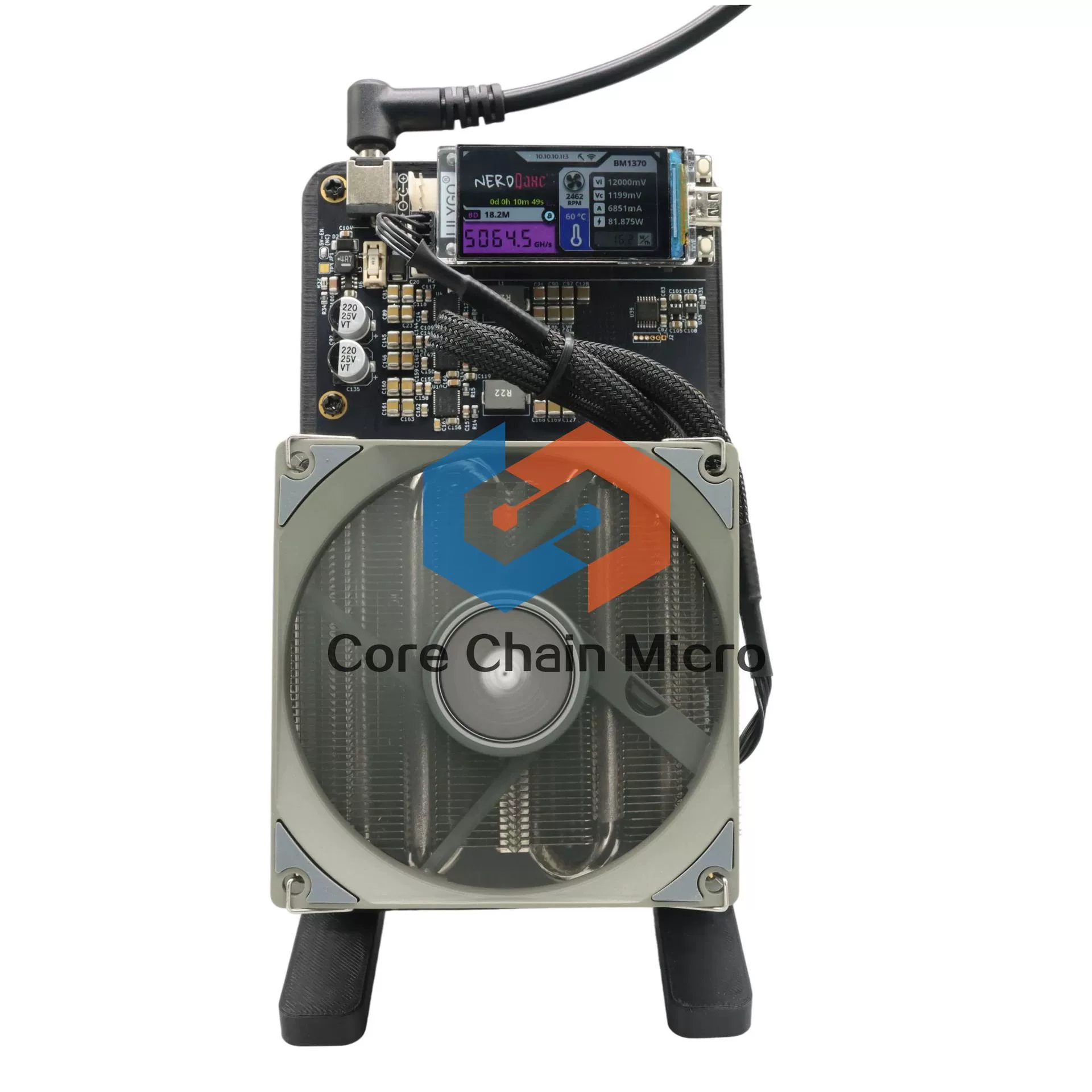NerdQaxe++ 4.8T домашний бесшумный музыкальный передатчик 4xBM1370 чипы ASIC новый на складе