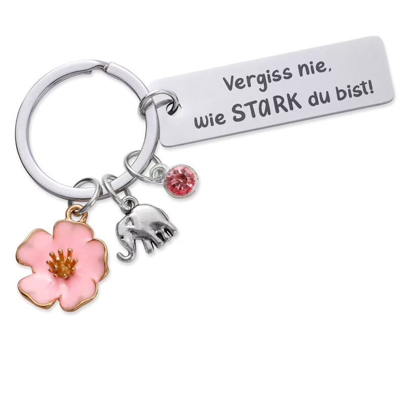 Amazon's best-selling German stainless steel keychain, a small gift for mothers, sisters, and colleagues, perfect for expressing holiday wishes