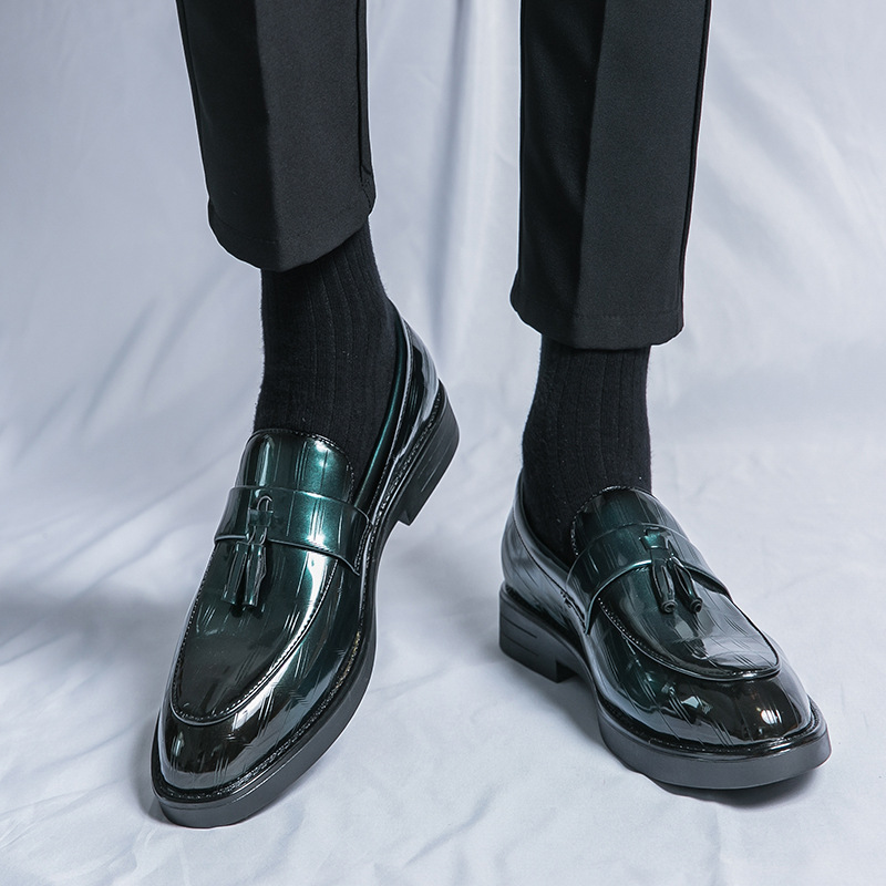 Meeste Oxfordi ametlik seemisnahast sünteetilisest nahast ümara ninaga kandilise ninaga õues kasutatav pulmajalats_voghion.com