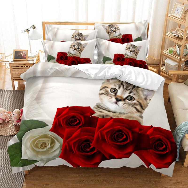 Rose Quilt Cover 14 / EU King 240x220cm-China