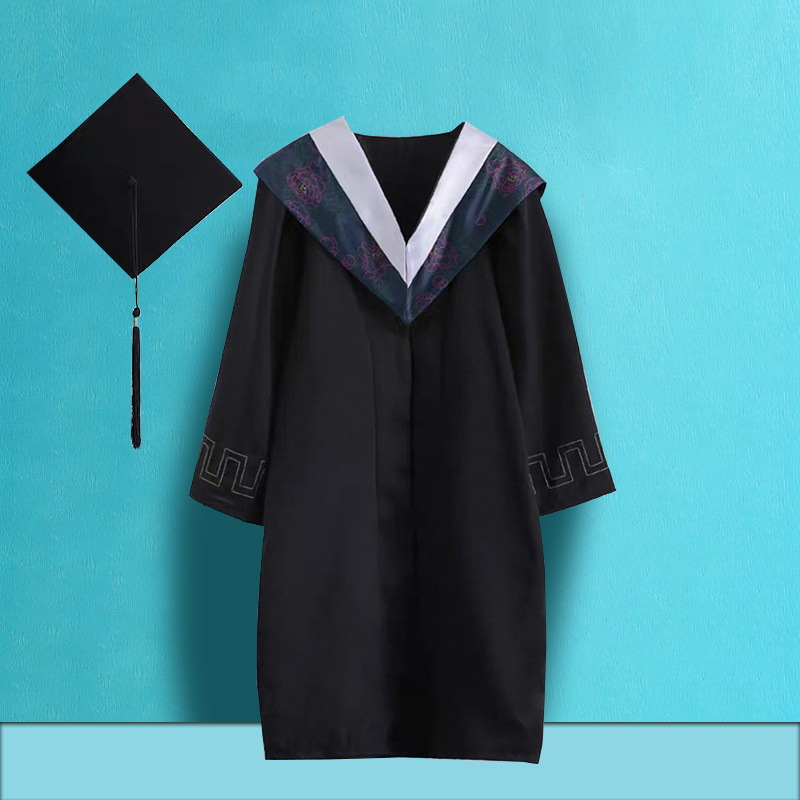 学士服毕业礼服大学生柔美尼卡丹皇文理工科学位硕士博士服导师服-阿里巴巴