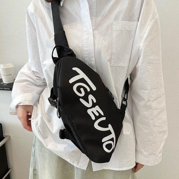 Bolso de hombro casual, bolso de cintura personalizado, bolso de hombro casual, bolso de pecho a prueba de agua, bolso de tendencia de almacenamiento para correr