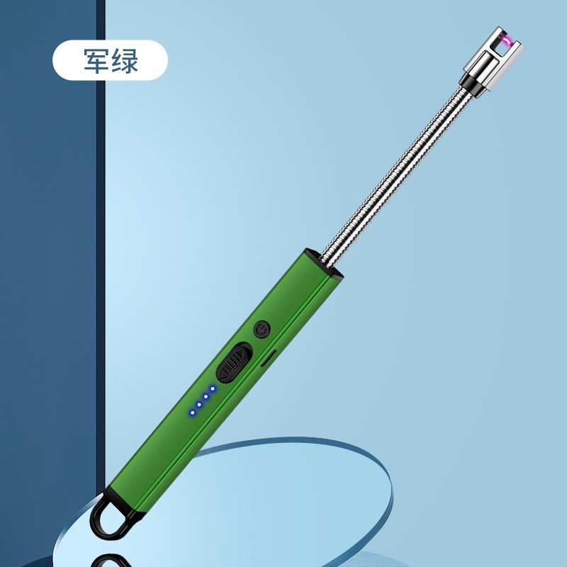 Fabricantes al por mayor Arco Tipo-c Cargador Encendedor Estufa de gas Encendido Agarre Exalargue Cocina Encendedor Transfronterizo Chong