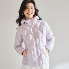 25秋冬新轻薄鸭绒羽绒服女短款时尚休闲连帽保暖内胆外套女22714