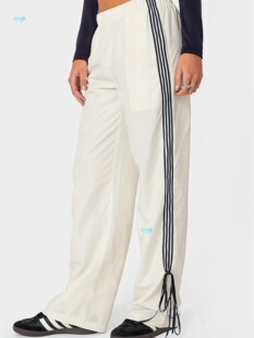 Women's Striped Sweatpants Long Loose Fit Yoga Pants Elastic