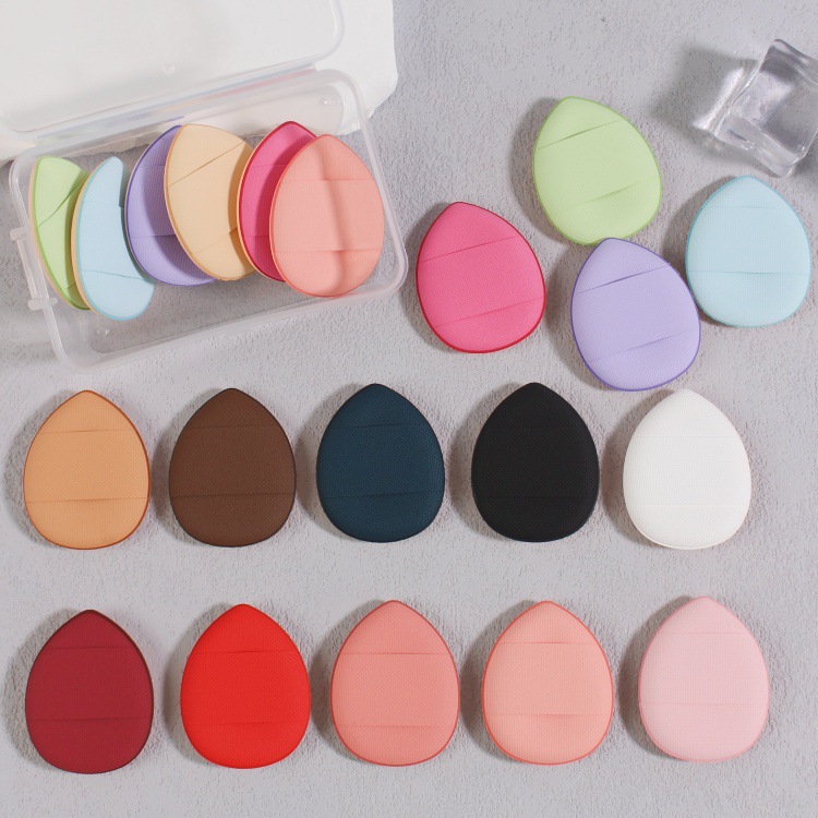 PU non-latex fingertip air cushion leather mini finger thumb puff concealer powder dry and wet dual-use do not eat powder