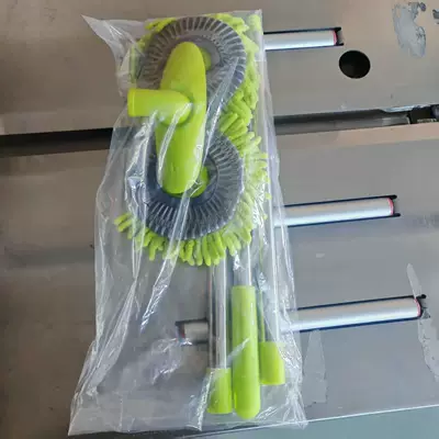 Factory direct sale car wash mop, rotating Car cleaning tools - green-double-headed-3-section-rod-non-retractable-123cm