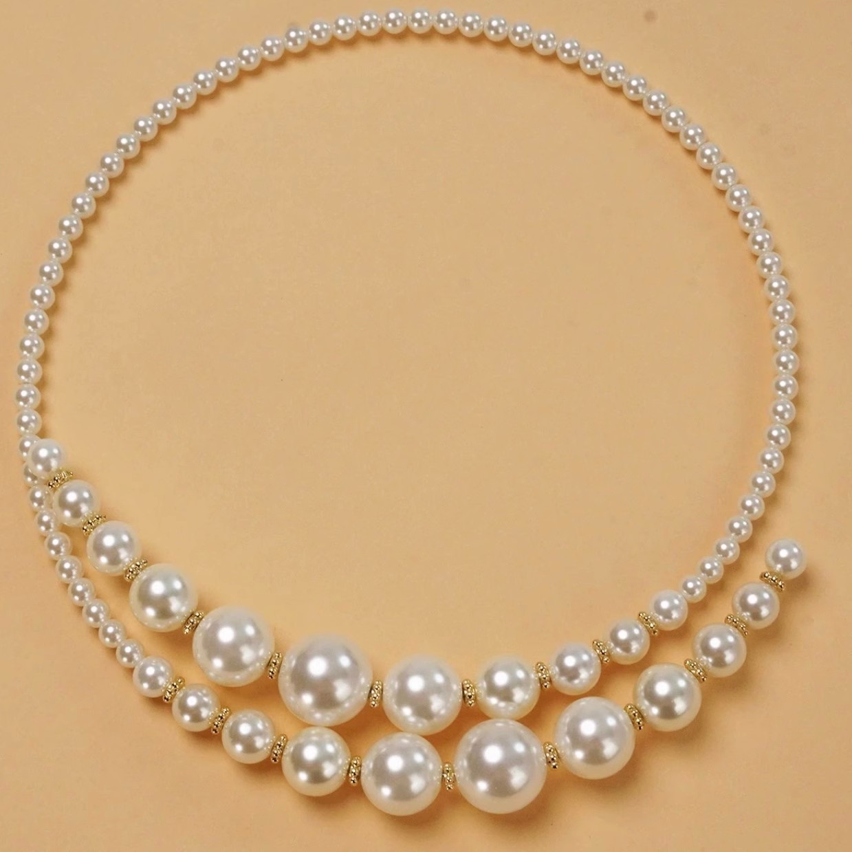 法式珍珠项链女款2025新款轻奢小众项圈高级感锁骨链颈链轻奢配饰