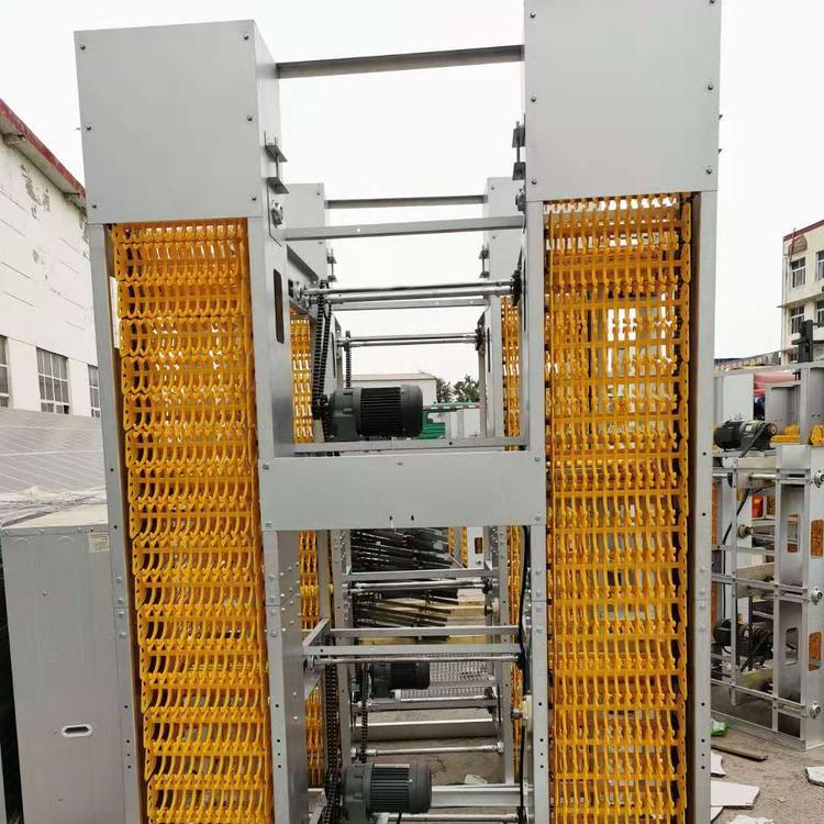 El dispositivo de recogida de huevos de la máquina automática de recogida de huevos tiene una pequeña ocupación de tierra y un alto grado de intensificación de la tierra.