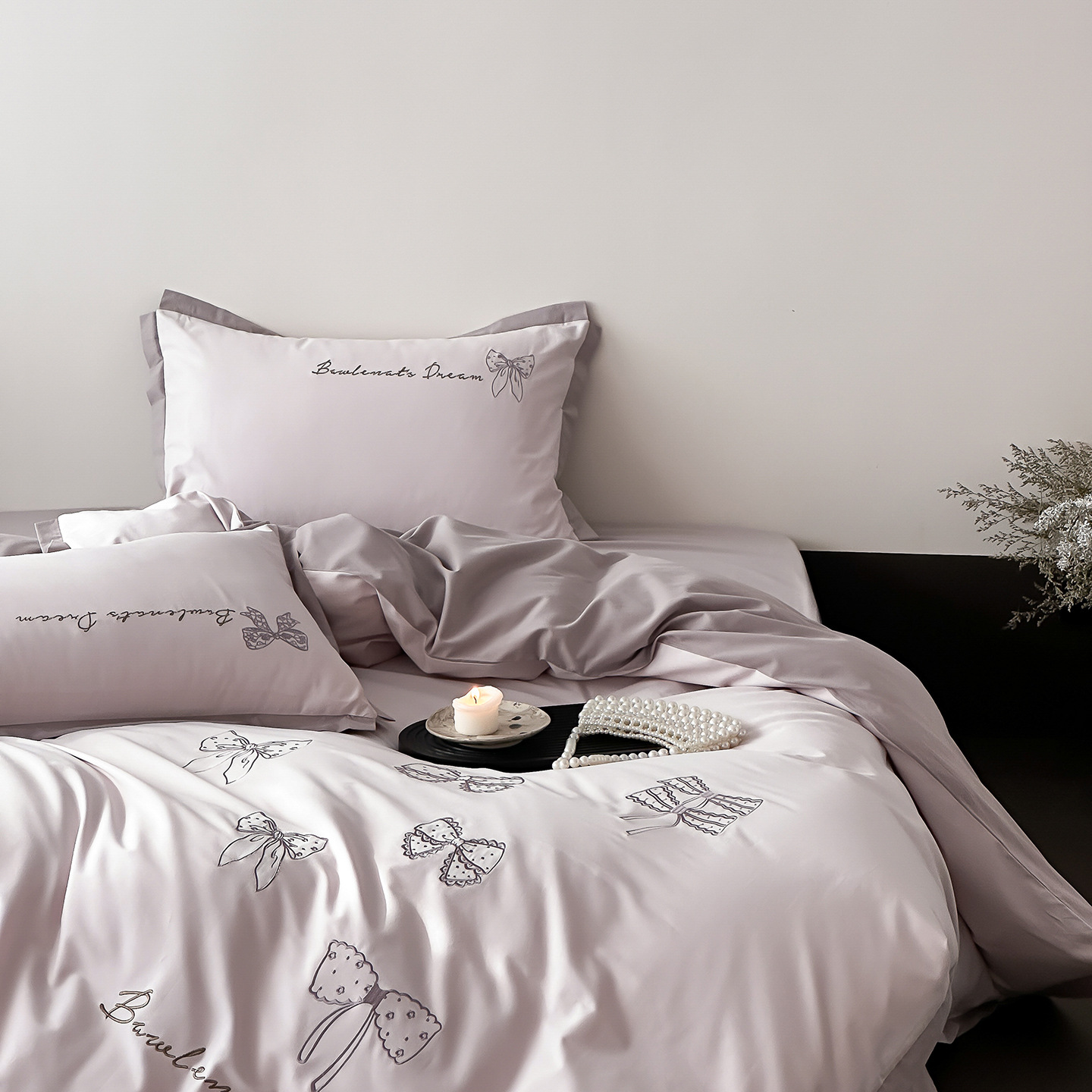 Brushed Cotton Four-piece Bedding Set For Autumn And Winter_voghion.com