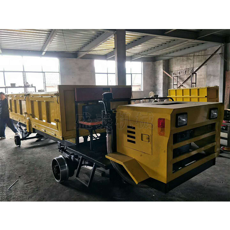 铁路道路施工运输车 柴油四轮轨道装载车 地铁轻轨平板运输车