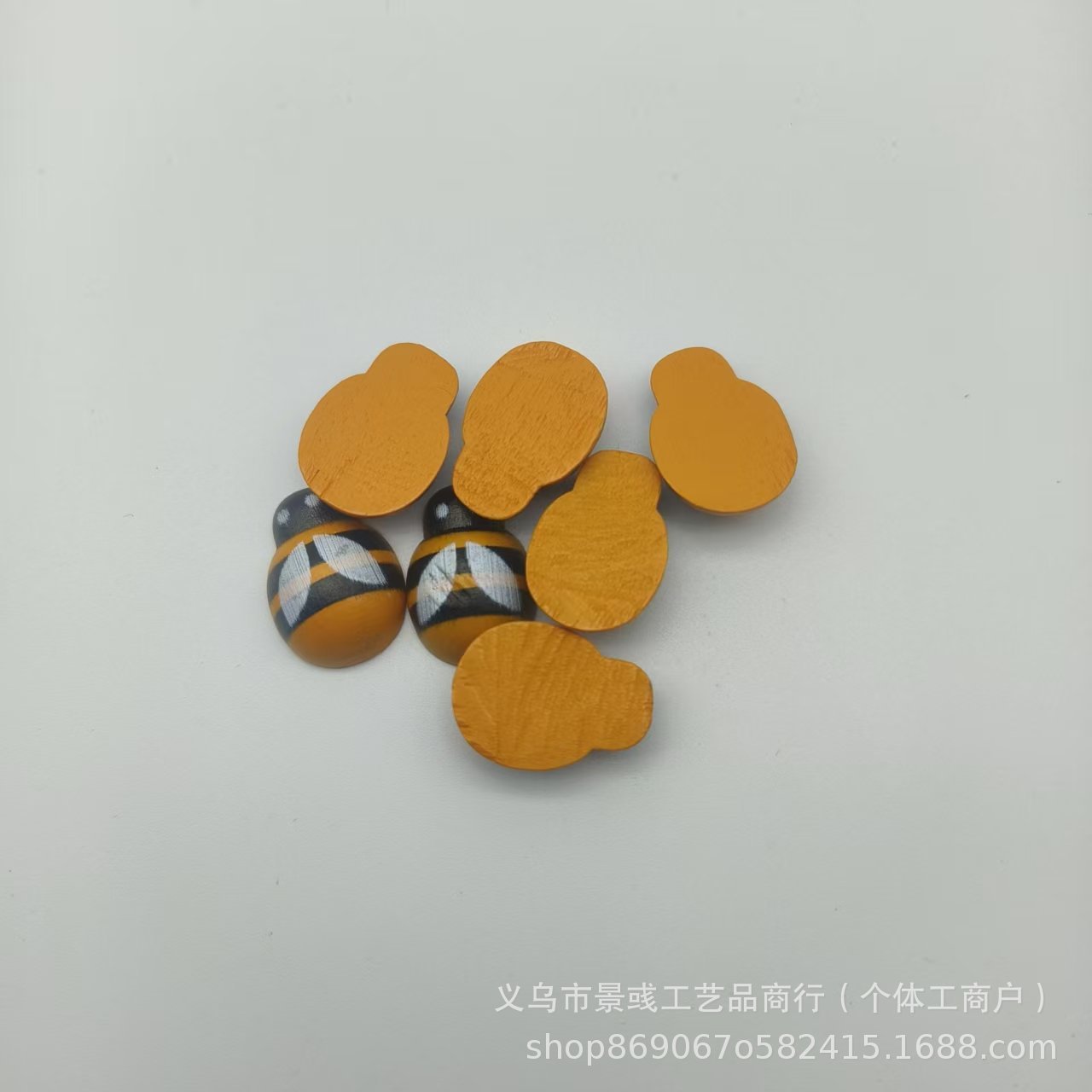 ผึ้งสีเหลืองเข้ม ไม่มีกาว / 9*12mm