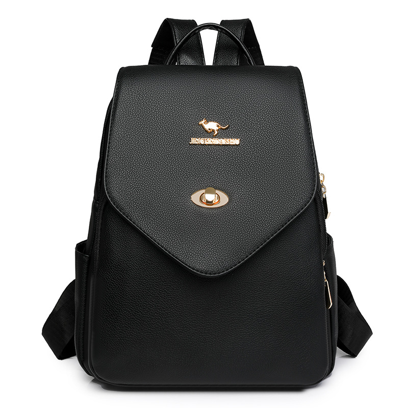 Sentido de alta gama 2025 primavera nuevo estilo simple y versátil viaje mochila de gran capacidad moda casual señoras mochila marea