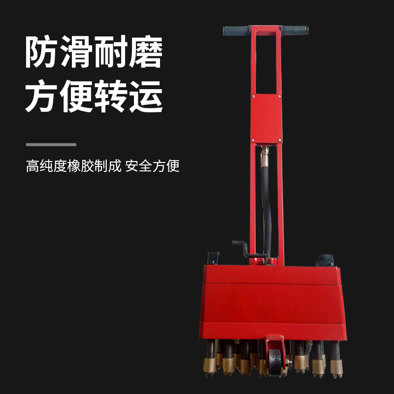 11头手推式路面凿毛机 混凝土地面拉毛机 气动凿毛机