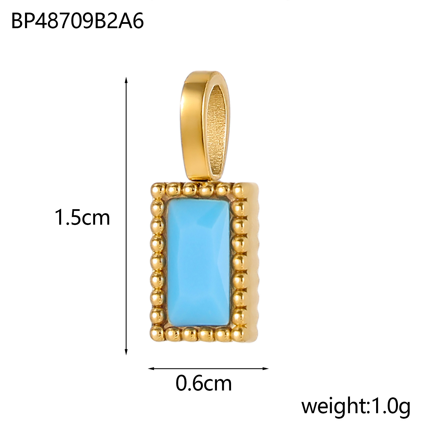 2g Weight Pendant Jewelry Making Type 6 * 15mm Jewelry Making Size Zircon Inlay Material DIY Jewelry Accessories Classification 1 Piece Quantity 304 Stainless Steel Material Rectangle Pattern Inlay Design Shiny Style 1 Piece 6 * 15mm 304 Stainless Steel Zircon Rectangle Pendant 7