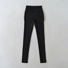 辣妹高腰紧身丰胯瑜伽裤女秋季新款修身显瘦休闲运动长裤子小脚裤