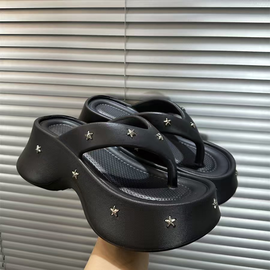 Ciabatte donna con suola alta antiscivolo e alla moda_voghion.com