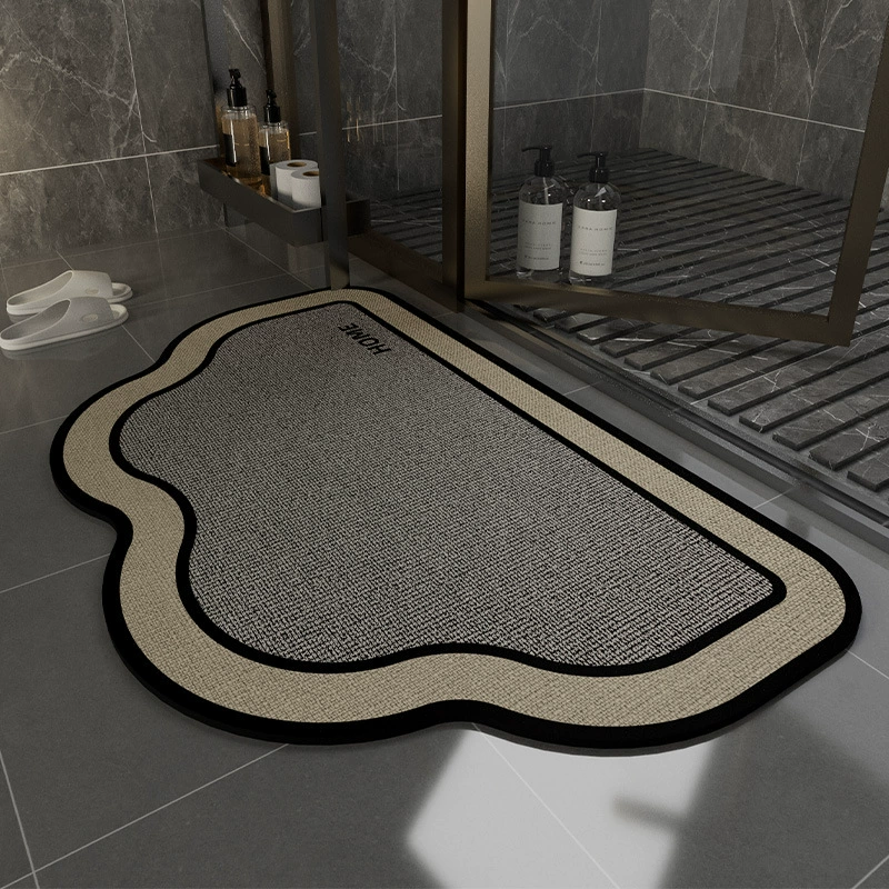 Скандинавская форма, устойчивая к грязям диатомовой грязи коврик для ванной комнаты впитывает воду, противоскользящий коврик для ног у двери быстро высушить и легко позаботиться
