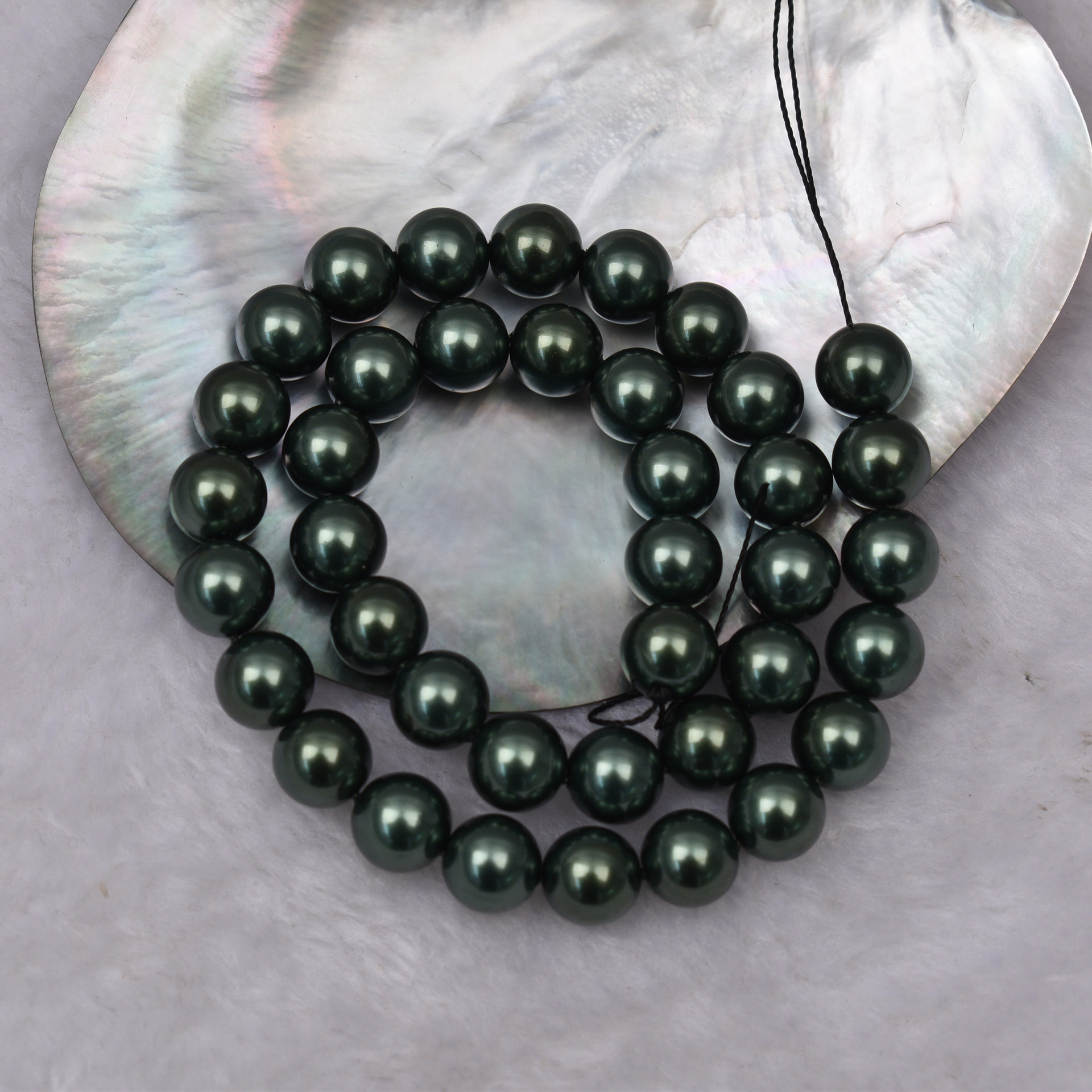 蝶貝模造真珠散珠DIYネックレス手作りジュエリーアクセサリー直穴カラフルパール原材料卸売ガラス