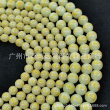 夜光石六字真言发光石夜明珠佛珠手串烫金夜明珠首饰工厂批发