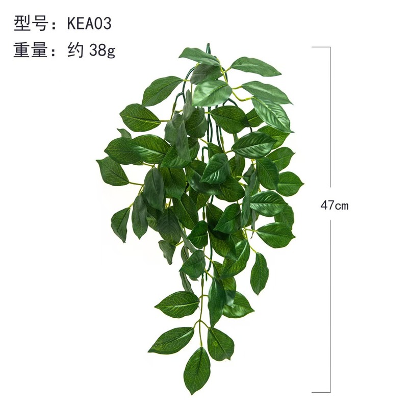 西瓜叶海棠叶龟背竹小龟背绿萝叶仿真绿植迷你装饰爬宠造景摆件|undefined