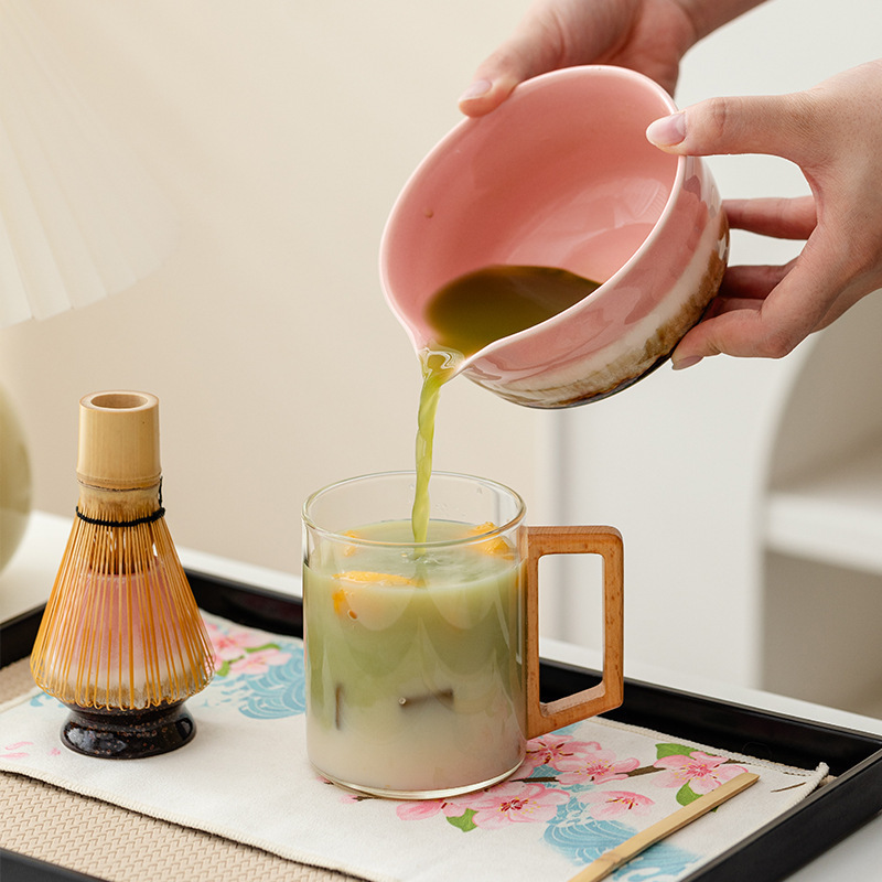 日式抹茶套组六件套陶瓷抹茶碗茶筅立茶勺百本立宋代点茶工具|undefined
