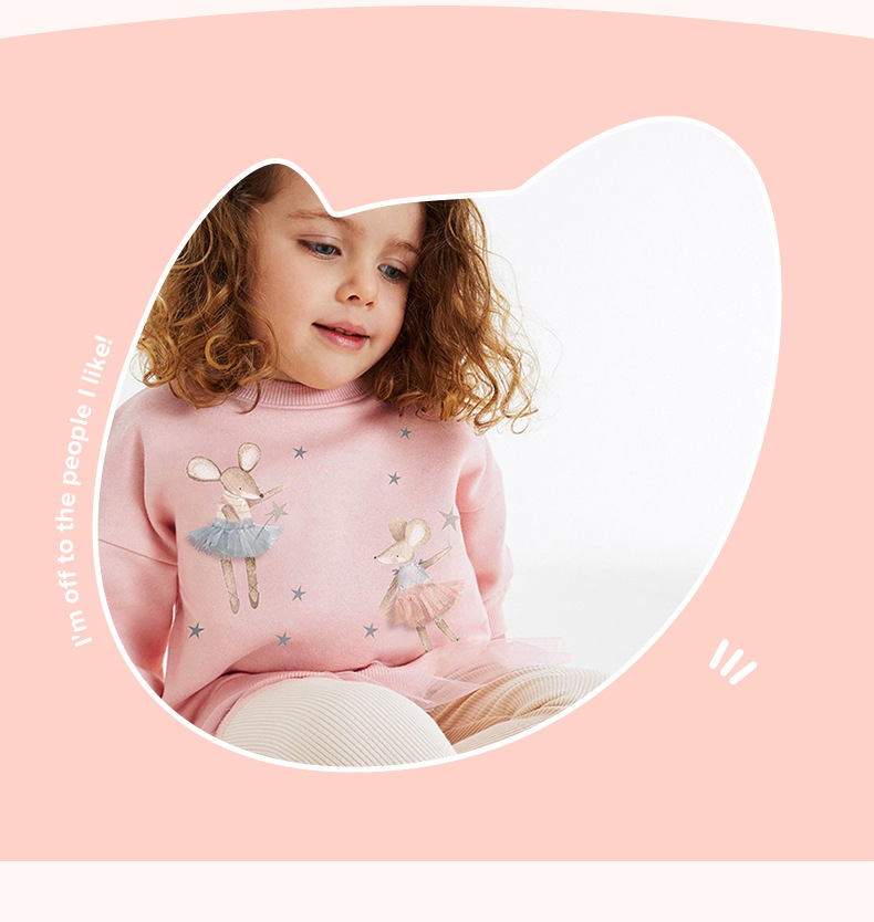 Pants Sets Sets Type 2 Pieces Set Quantity Daily Occasion Little Maven Autumn Long Sleeve Girl Suit Mesh Children Suit Cute Cartoon Girl Suit