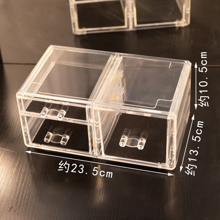 Caja de almacenamiento transparente del cajón 6407