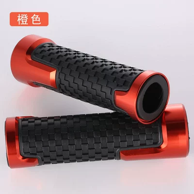 Non-Slip Handlebar Grips, Motorcycle Handle Cover - 318-handle-glue-orange