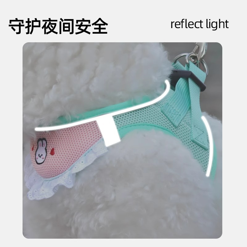 Toalla de saliva de celebridades de Internet, correa para el pecho y la espalda del perro, correa para pasear al gato, cuerda para perros, cuerda para evitar que las mascotas se liberen