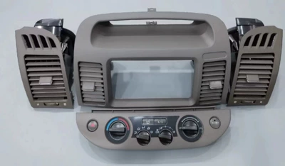 Other Car Modifications: panel CD radio outer frame - 2002-2007-toyota-camry-air-conditioning-vent-assembly-beige-brown-set