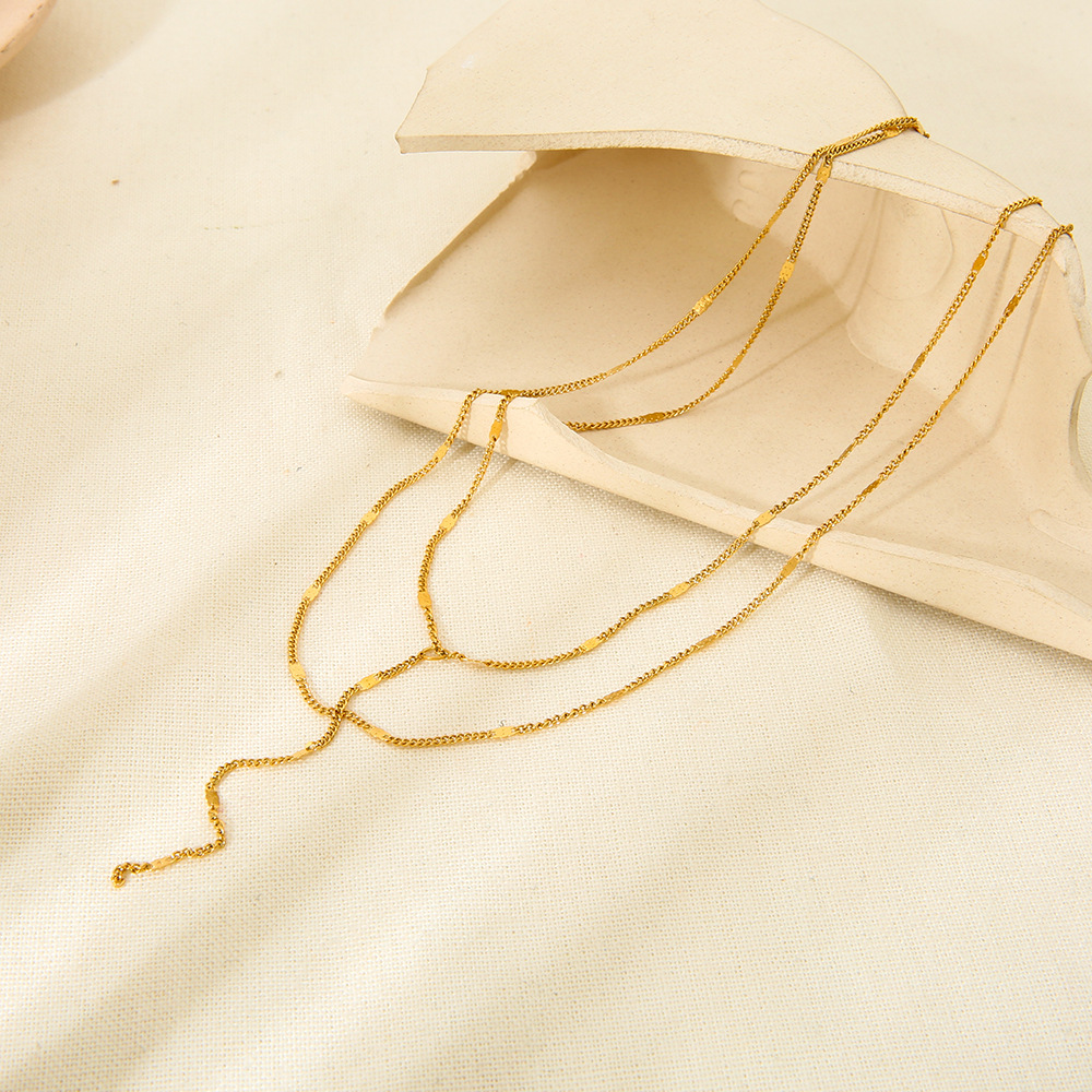 Minimalist Stainless Steel Chain Necklace For Women And Men_voghion.com