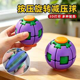 按压旋转解压球跨境新品亚马逊指尖益智减压玩具便携神器跨境