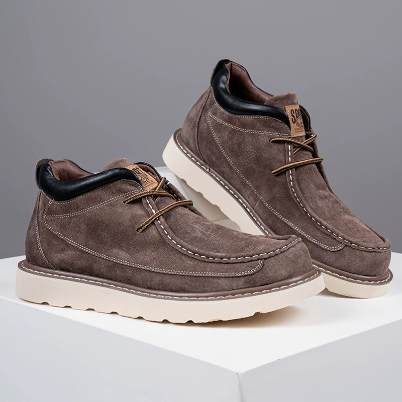 狮鹰戴尔 Martens, extra large shoes, demi-season low boots English style platform, plus size, natural leather, British style