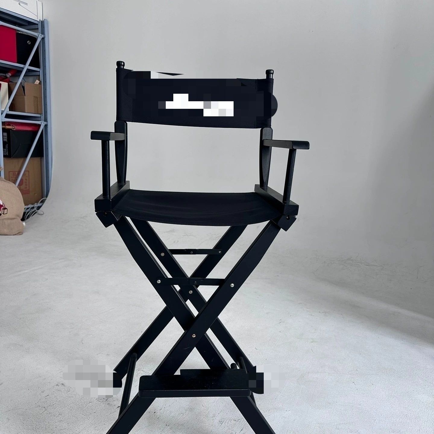 Silla de madera sólida silla de ocio silla de dormitorio silla de bar alto silla de fotos de red silla de empresa de exhibición de clavos taburete LOGO