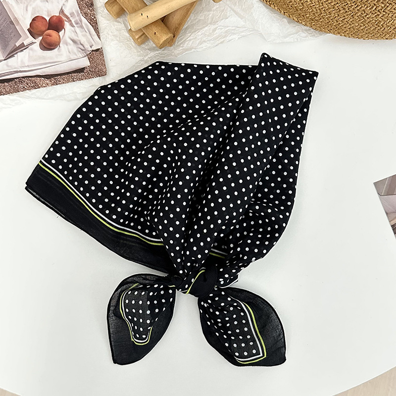 Una toalla de seda de algodón cuello pequeña toalla cuadrada de alta calidad nueva toalla de punto de onda universal correa de pelo protector de cuello pequeño chal