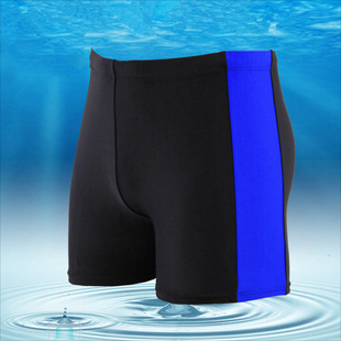 Fashion color matching men's adult swimming trunks boxer hot spring swimming trunks seaside beach sports plus size swimming trunks fit 16