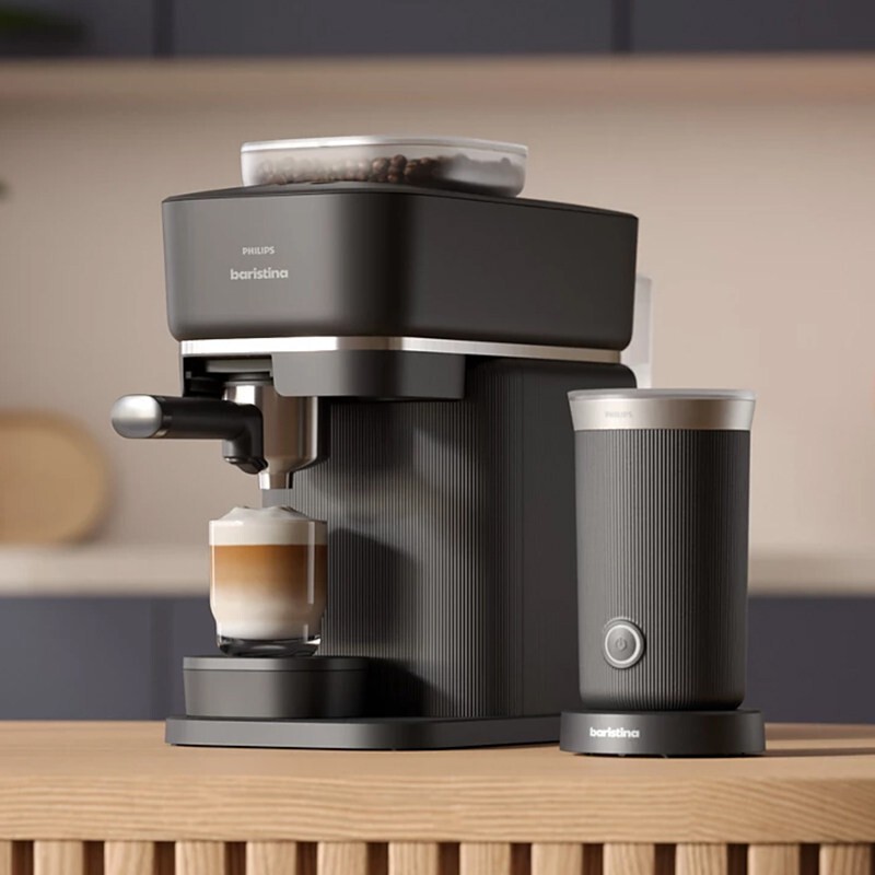 Philips Baristina Italian-style fully automatic coffee machine for home and office with integrated grinder BXA0052 genuine product Philips Baristina Italian-style fully automatic coffee machine for home and office with integrated grinder BXA0052 genuine product