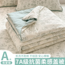 A类夏凉被纯棉被子棉被被芯空调被春秋被可机洗可水洗夏薄被3