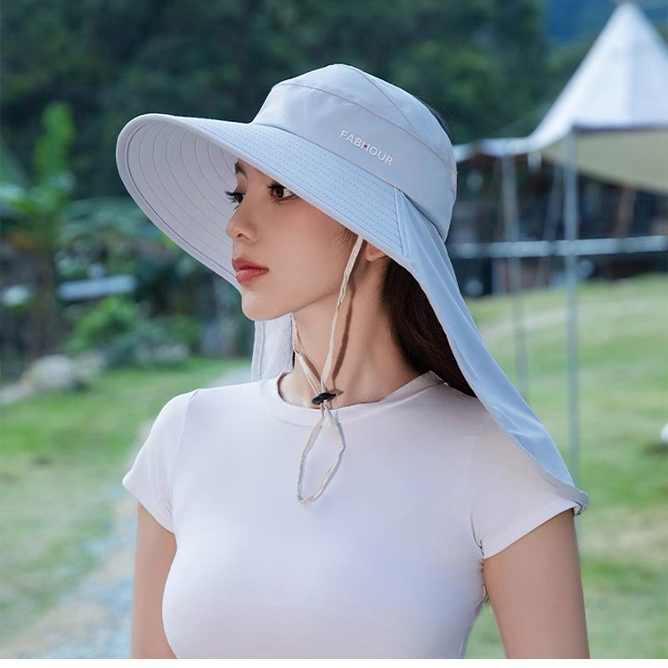 Sombrero de sol para mujer con ala ancha y protección UV UPF50+ – Ideal para ciclismo, senderismo y verano