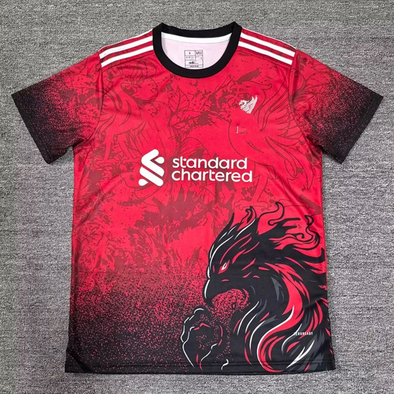 新款25-26足球俱乐部利物浦球迷运动t恤利物浦特别版足球上衣|undefined