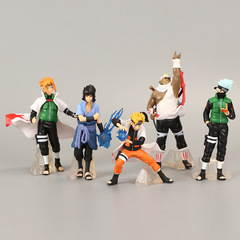火影忍者32代5種類のフィギュアの置物サスケのナルトのカカシの4代目の水門の卸売りは代行します。