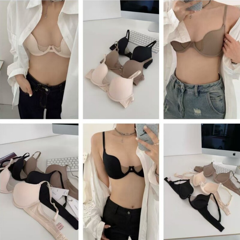 Ck&Oi European and American Small Sexy Push-Up Mesh 1104 # Supermodel Mesh Bra Push-Up Anti-Expansion Bra for Women