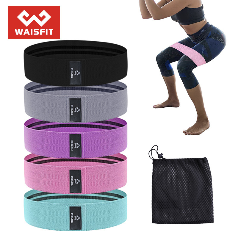 Squat resistance band latex elastic hip ring fitness squat hip lifting ring abuse hip stretch band yoga tension band