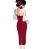 One shoulder mesh slim fitting dress with flower wrap buttocks and split chest dress