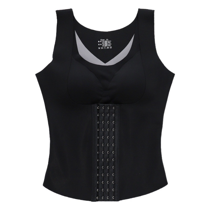 Cross-border nuevo Quantum alargado 4-Row 13-botón actualizado espalda buena espalda sin costuras ropa interior corsé ropa que forma el vientre