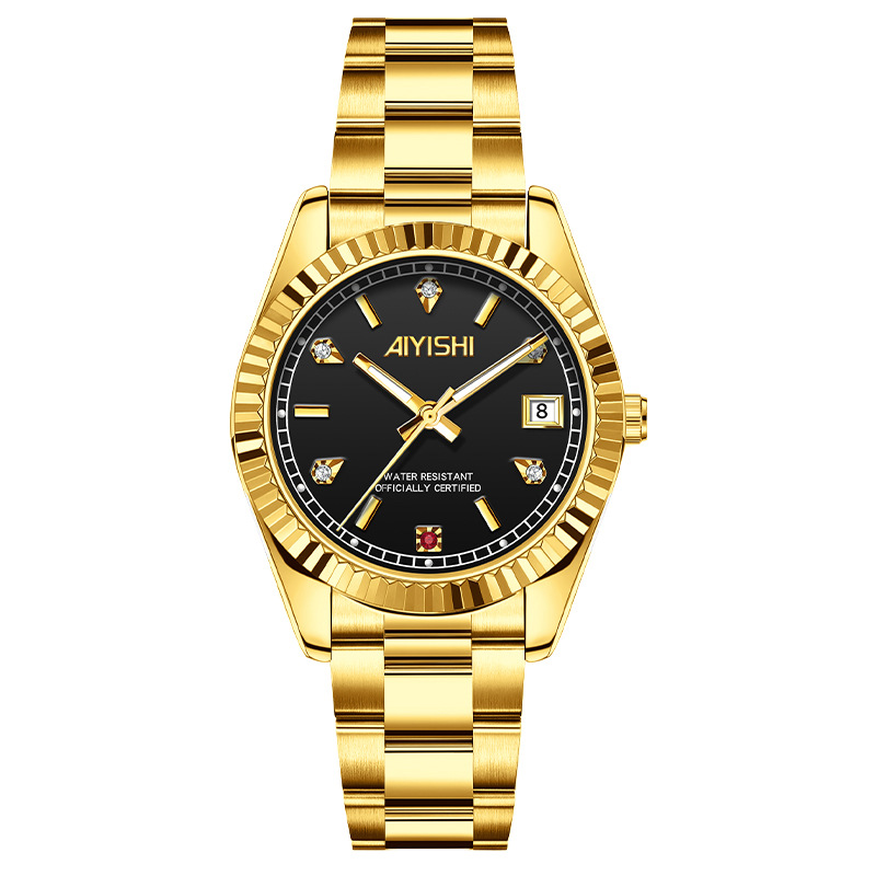 Aiyishi genuine goods wholesale waterproof watch steel band cost-effective women's full-automatic watch cross-border distribution 2063